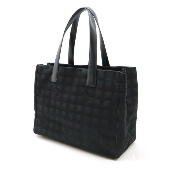 CHANEL New Travel Line Tote MM Bag Shoulder Nylon Black A15991 - Picture 3 of 7